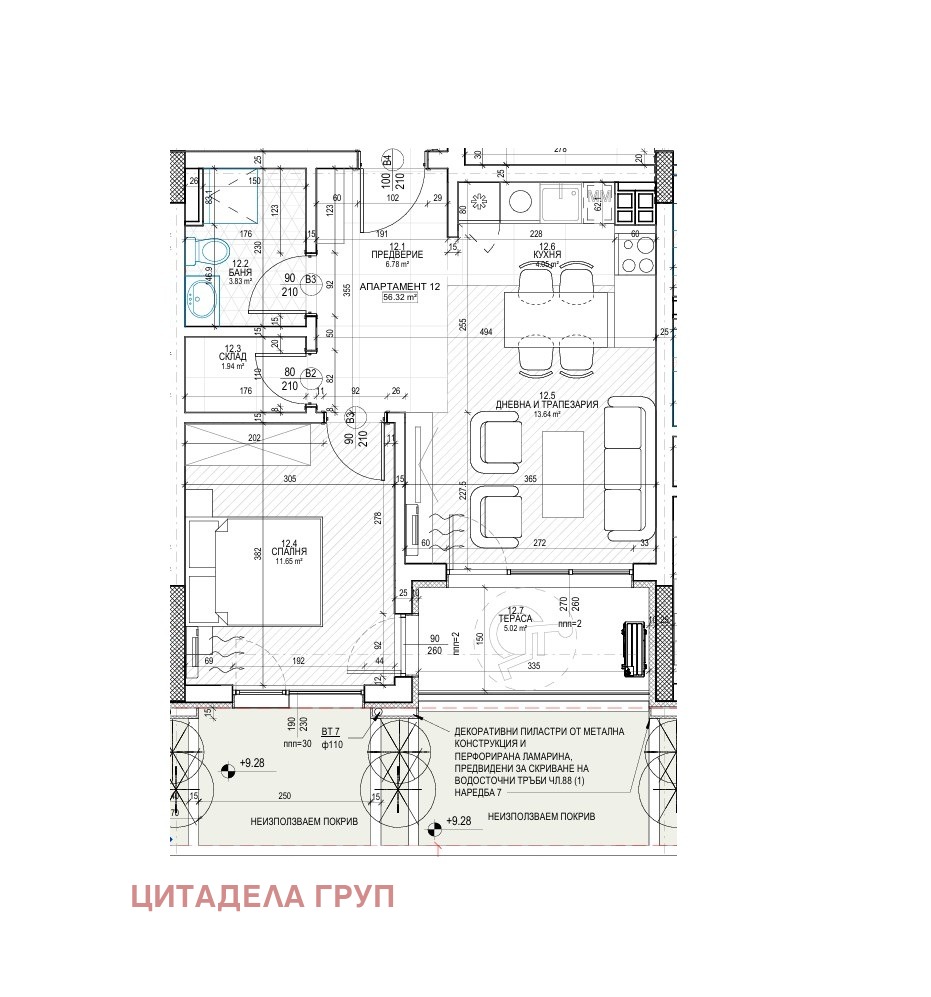 Продава 2-СТАЕН, гр. София, Полигона, снимка 2 - Апартаменти - 52292341