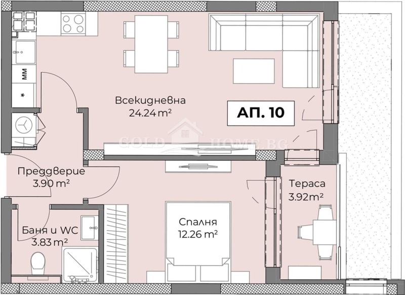 Продава 2-СТАЕН, гр. Пловдив, Христо Смирненски, снимка 3 - Aпартаменти - 48123294