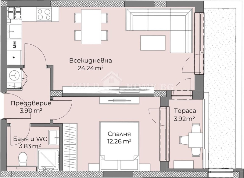 Продава 2-СТАЕН, гр. Пловдив, Христо Смирненски, снимка 4 - Aпартаменти - 48123294