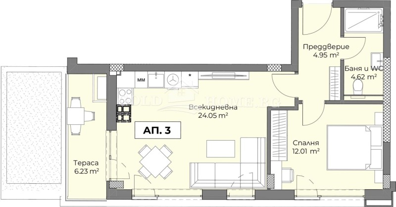 Продава 2-СТАЕН, гр. Пловдив, Христо Смирненски, снимка 11 - Aпартаменти - 48123294