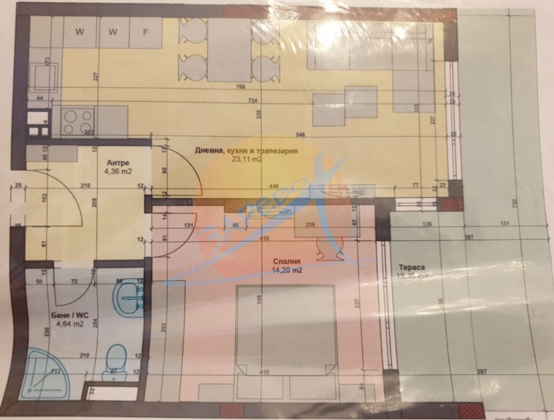Продава  2-стаен град Бургас , Сарафово , 80 кв.м | 63672062 - изображение [2]