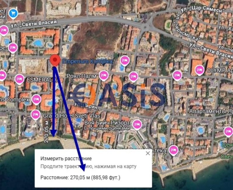 Продава 2-СТАЕН, гр. Свети Влас, област Бургас, снимка 11 - Апартаменти - 52579605