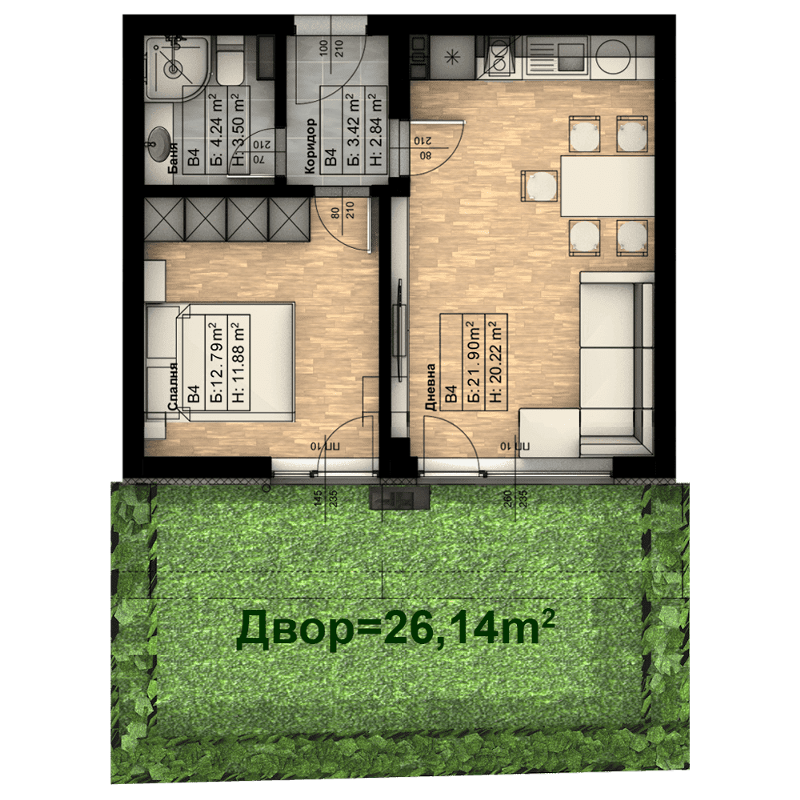 Продава 2-СТАЕН, гр. София, Обеля 2 в Aпартаменти в гр. София ...