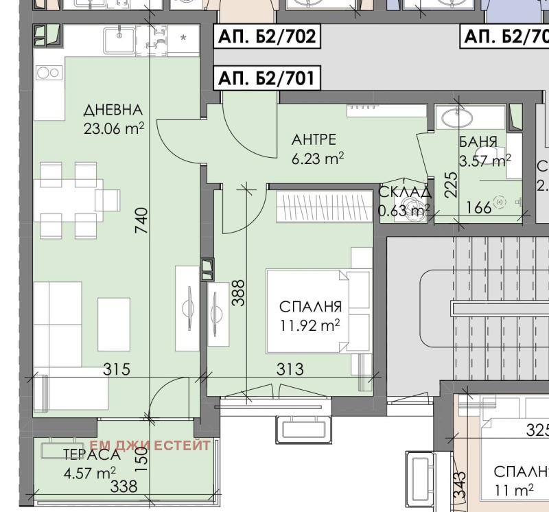 Продава 2-СТАЕН, гр. Бургас, област Бургас, снимка 4 - Апартаменти - 52652976