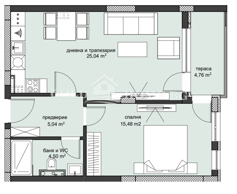 Продава 2-СТАЕН, гр. Пловдив, Христо Смирненски, снимка 8 - Aпартаменти - 46915659