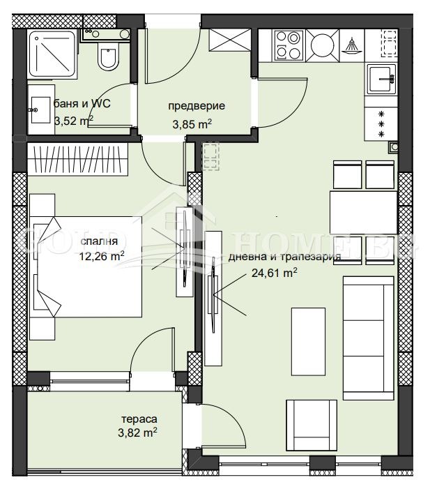 Продава 2-СТАЕН, гр. Пловдив, Христо Смирненски, снимка 7 - Aпартаменти - 46915659