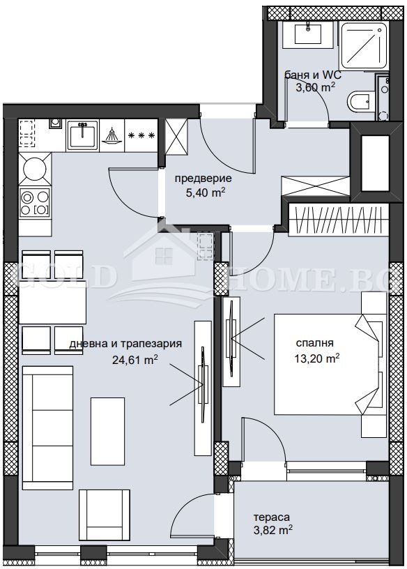 Продава  2-стаен град Пловдив , Христо Смирненски , 67 кв.м | 57730160 - изображение [3]