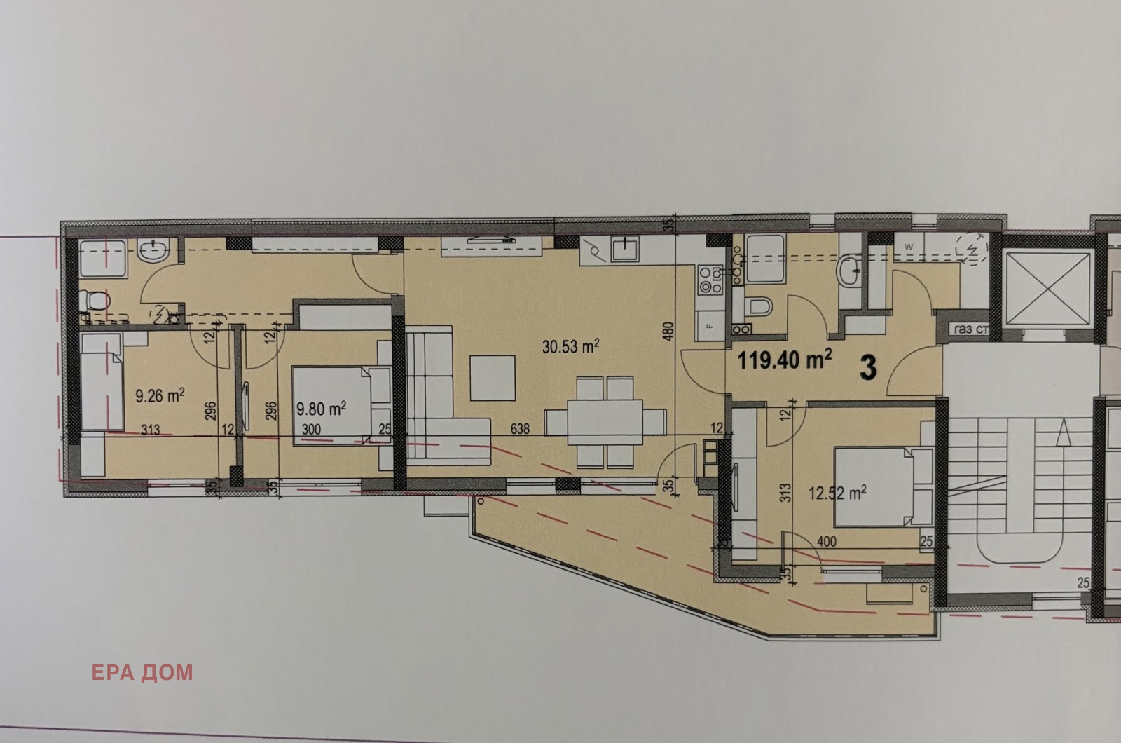 Продава 4-СТАЕН, гр. Стара Загора, Самара 3, снимка 3 - Апартаменти - 55794448