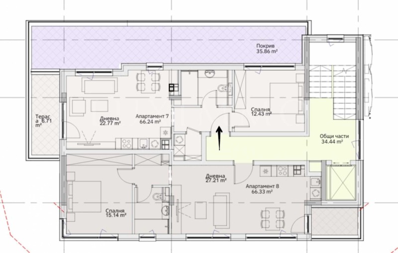 Myytävänä  1 makuuhuone Sofia , Levski , 81 neliömetriä | 41945466 - kuva [2]