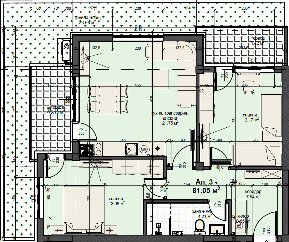 Продава 3-СТАЕН, гр. Пловдив, Кършияка, снимка 2 - Апартаменти - 56430981
