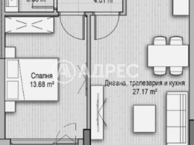 1 спальня Хладилника, София