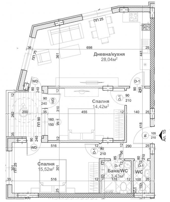 Продава 3-СТАЕН, гр. Варна, Левски 1, снимка 3 - Aпартаменти - 48135050