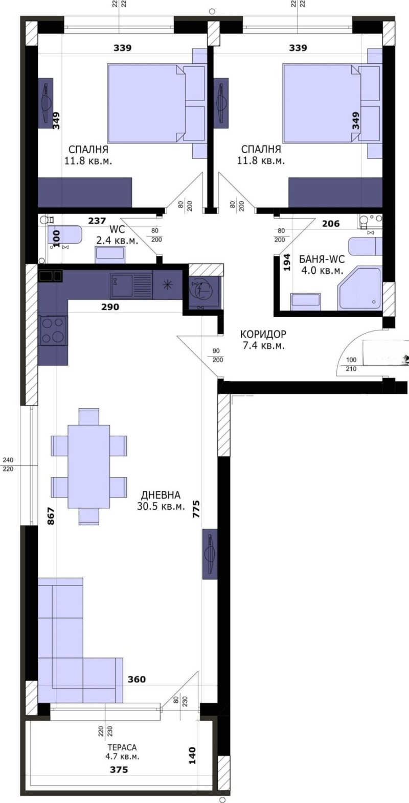 Продава 3-СТАЕН, гр. Варна, Кайсиева градина, снимка 4 - Aпартаменти - 49256560