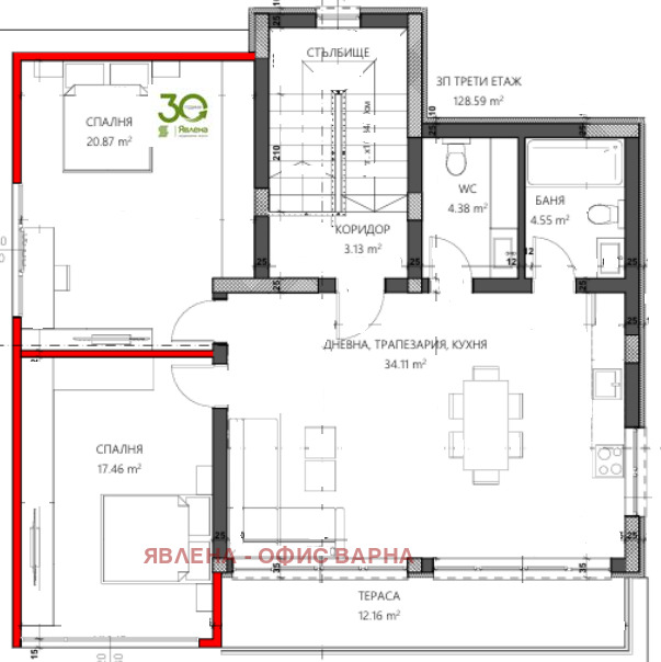 Продава ЕТАЖ ОТ КЪЩА, гр. Варна, м-т Сотира, снимка 4 - Етаж от къща - 47492458