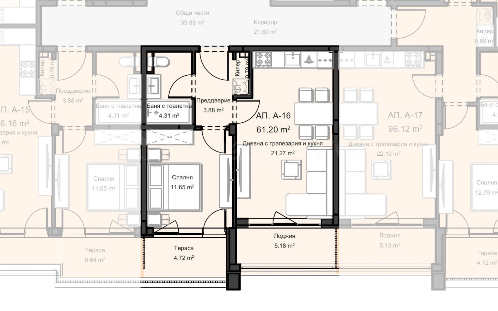 Продава 2-СТАЕН, гр. Пловдив, Остромила, снимка 2 - Апартаменти - 53862728