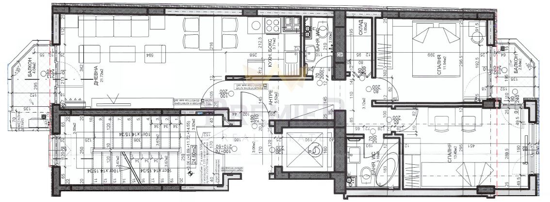 Продава 3-СТАЕН, гр. София, Център, снимка 2 - Апартаменти - 51878776