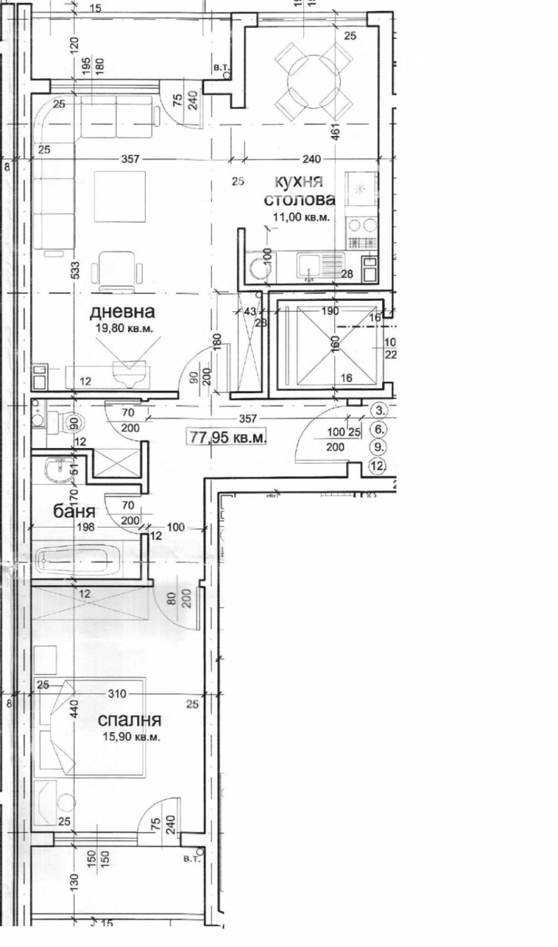 Myytävänä  1 makuuhuone Sofia , Manastirski livadi , 92 neliömetriä | 17768235 - kuva [4]