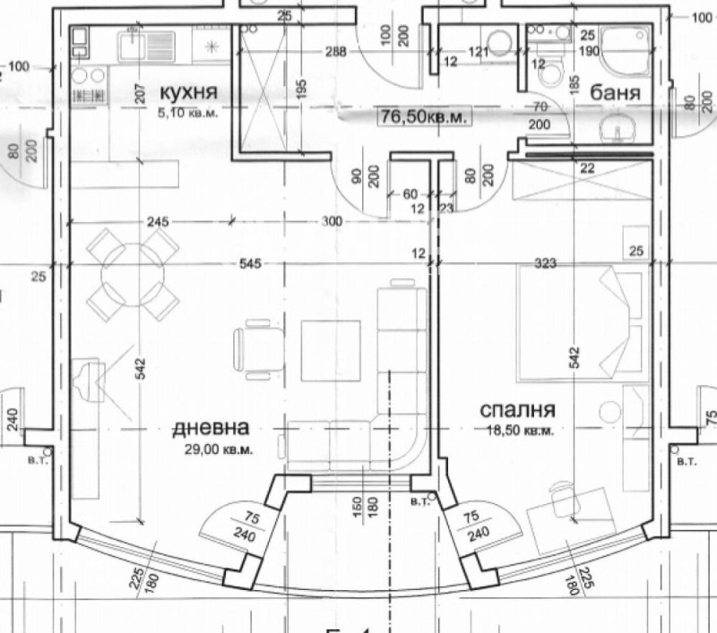 Myytävänä  2 makuuhuonetta Sofia , Manastirski livadi , 89 neliömetriä | 12906779 - kuva [4]