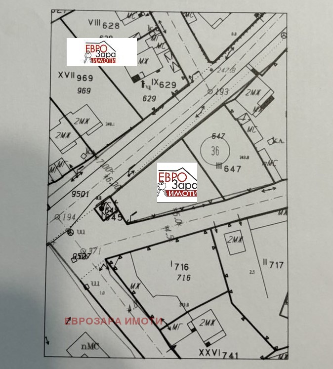 À venda  Trama região Stara Zagora , Hrichtcheni , 600 m² | 45716692