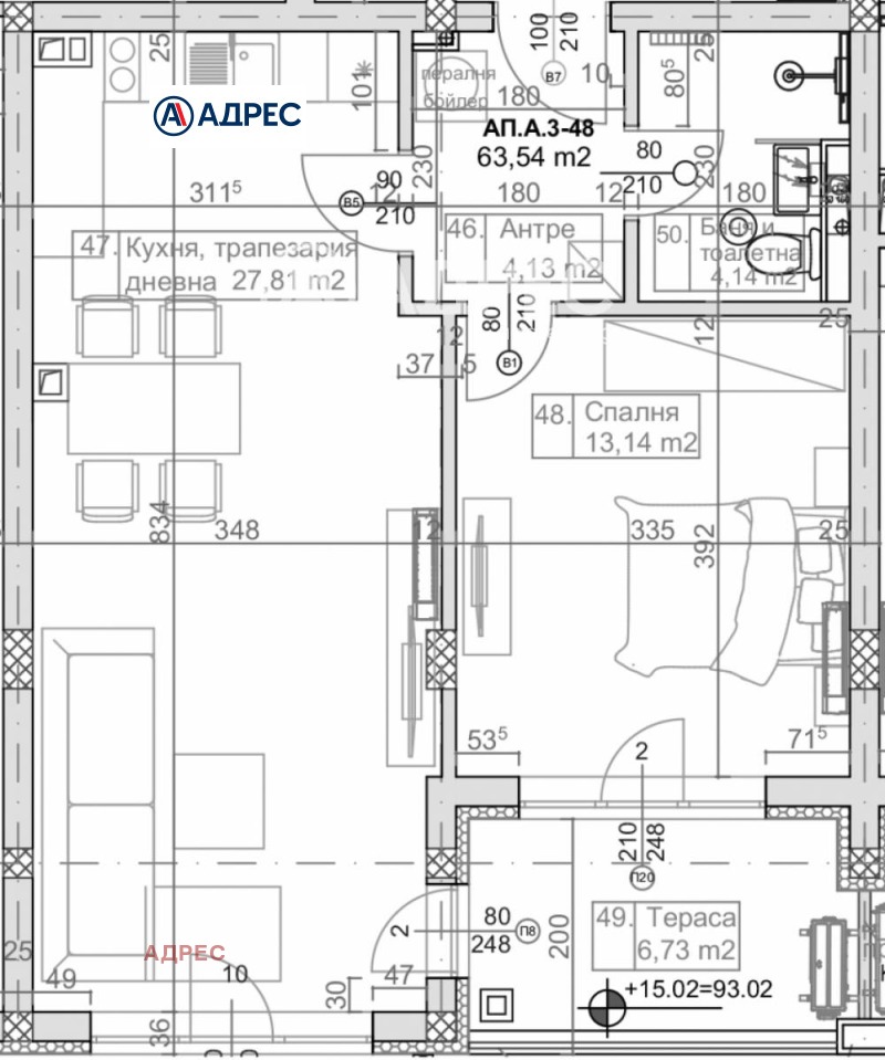 Продава 2-СТАЕН, гр. Варна, к.к. Слънчев ден, снимка 2 - Aпартаменти - 49128434