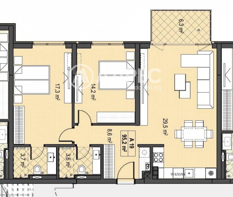 Продава 3-СТАЕН, гр. София, Бояна, снимка 2 - Апартаменти - 52799607