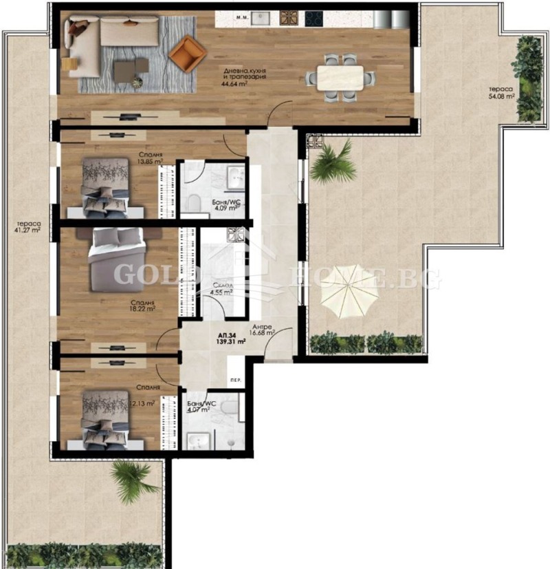 Продается  3 спальни Пловдив , Христо Смирненски , 248 кв.м | 88271108 - изображение [3]