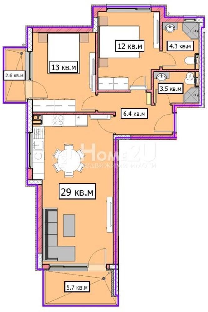 Продава 3-СТАЕН, гр. Варна, Владислав Варненчик 1, снимка 3 - Апартаменти - 55536688