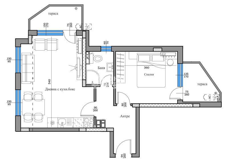 For Sale  1 bedroom Plovdiv , Trakiya , 73 sq.m | 83370395 - image [6]