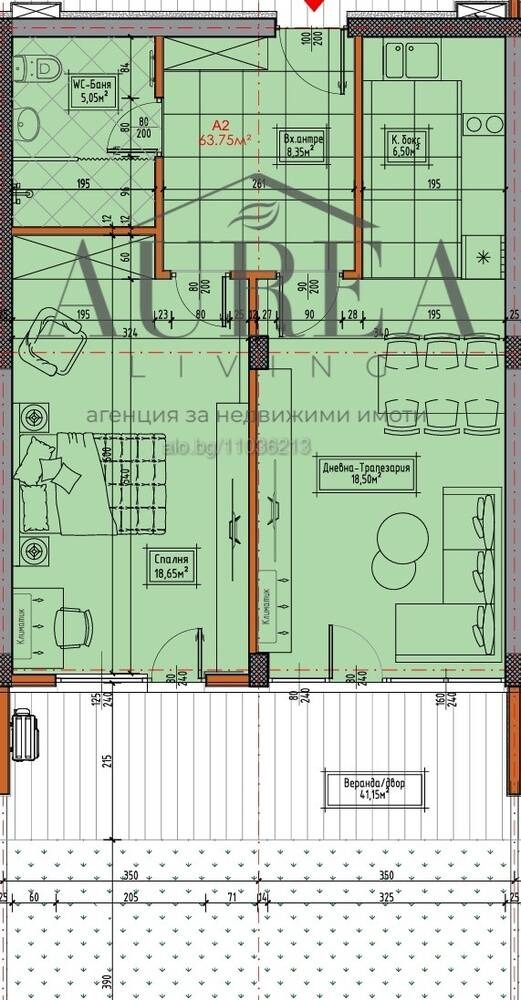 Продава 2-СТАЕН, с. Кошарица, област Бургас, снимка 2 - Апартаменти - 54078847
