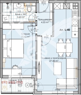 1 Schlafzimmer Karschijaka, Plowdiw 1