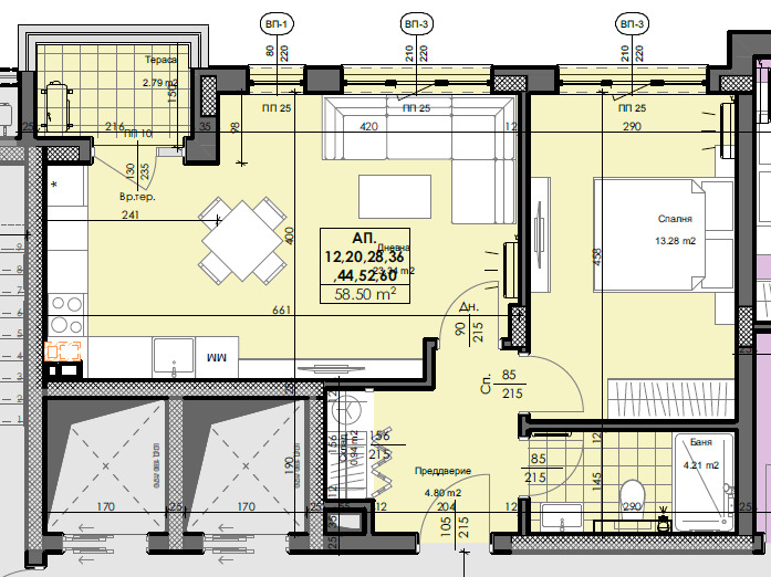 In vendita  1 camera da letto Plovdiv , Karshiiaka , 69 mq | 55782678