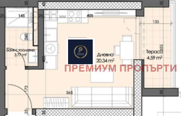 На продаж  Студія Пловдив , Гагарин , 44 кв.м | 16726916 - зображення [3]