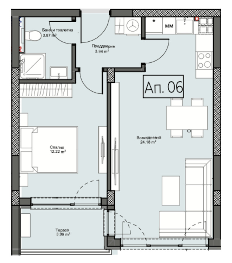 Продава 2-СТАЕН, гр. Пловдив, Христо Смирненски, снимка 2 - Aпартаменти - 47619556