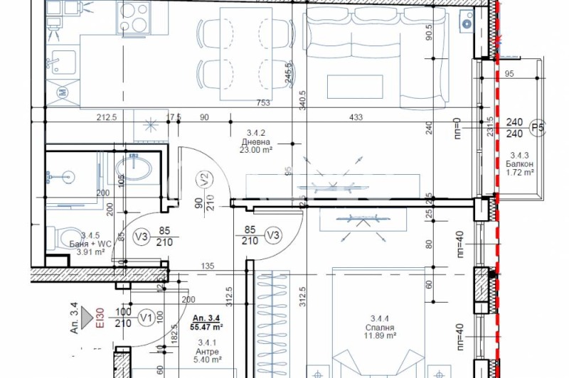 Продава 2-СТАЕН, гр. София, Овча купел, снимка 2 - Апартаменти - 52439190