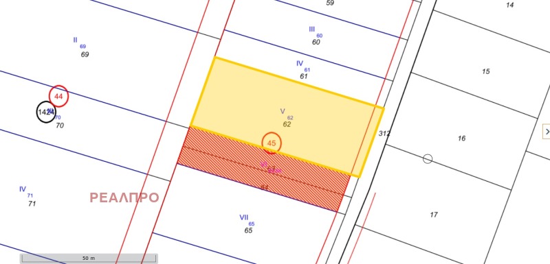 Продава ПАРЦЕЛ в град София, Абдовица - 1714 кв.м / 205 680 € » 402 275.11 лв., РЕАЛПРО