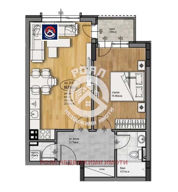 Продава 2-СТАЕН, град Пловдив, Западен • 111165 € / 217419.84 лв. • 58974411 1