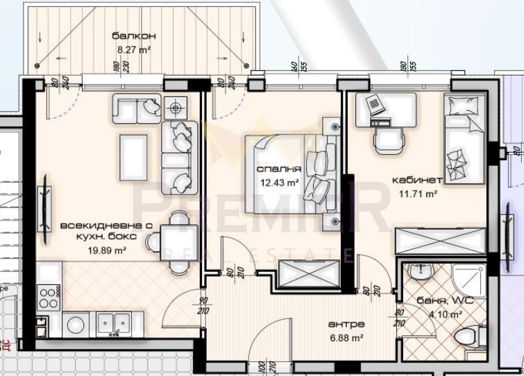 Продава 3-СТАЕН, гр. Варна, Кайсиева градина, снимка 1 - Aпартаменти - 49059801