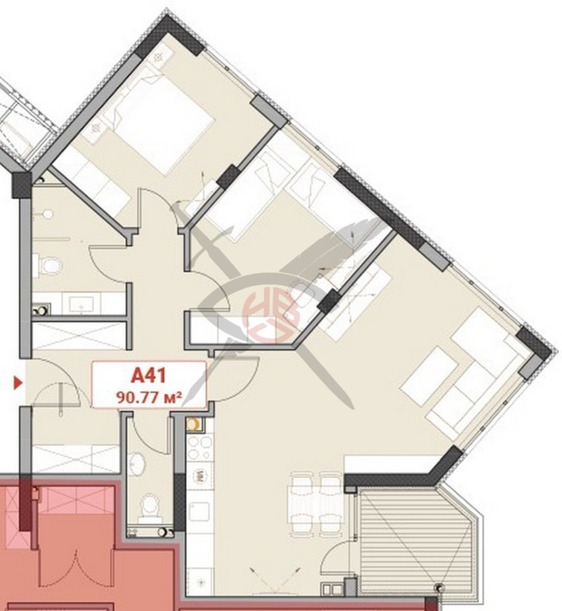 In vendita  2 camere da letto Sofia , Mladost 4 , 108 mq | 10153778 - Immagine [2]
