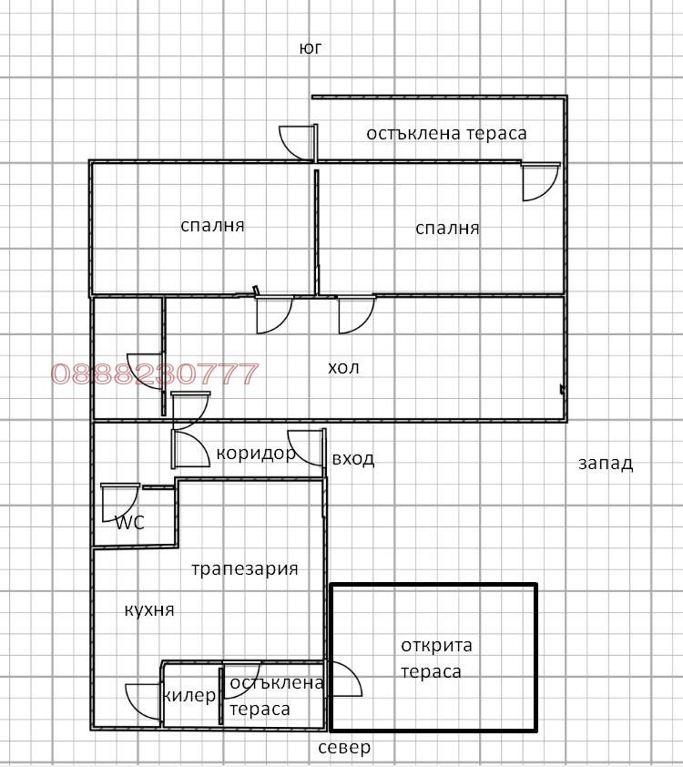 Продава  Етаж от къща град Шумен , Военно училище , 117 кв.м | 92277548 - изображение [3]