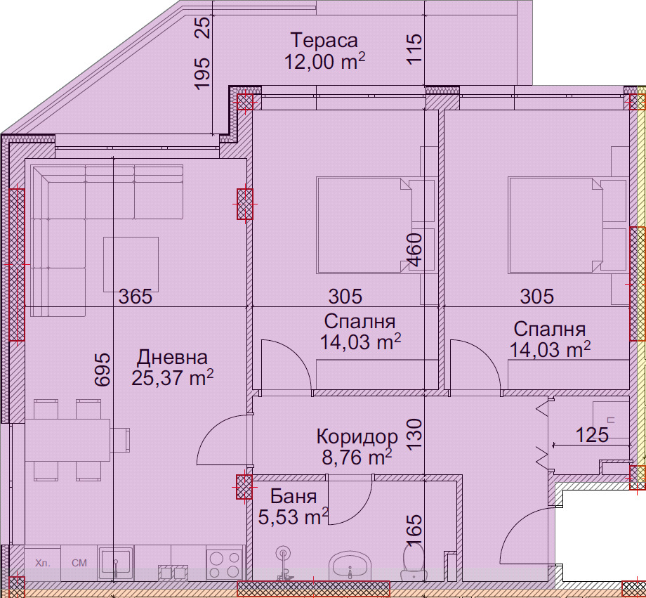 Продава 3-СТАЕН, гр. Благоевград, Струмско, снимка 2 - Апартаменти - 54201069