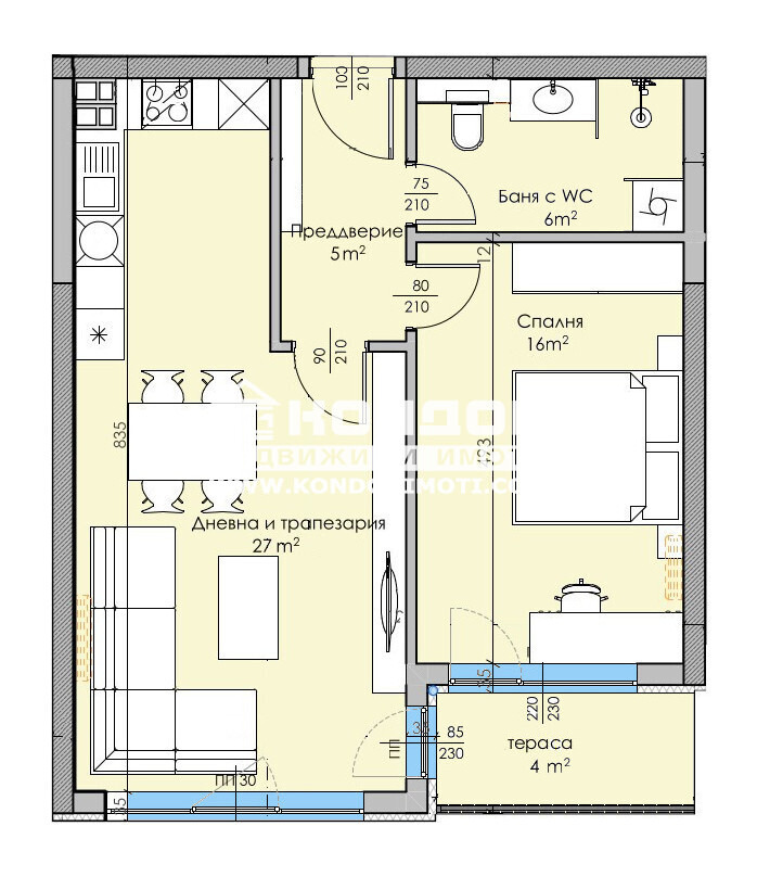 Продава  2-стаен град Пловдив , Кършияка , 80 кв.м | 83115128 - изображение [3]