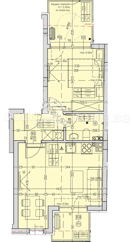 На продаж  1 спальня Пловдив , Съдийски , 69 кв.м | 69084206 - зображення [2]