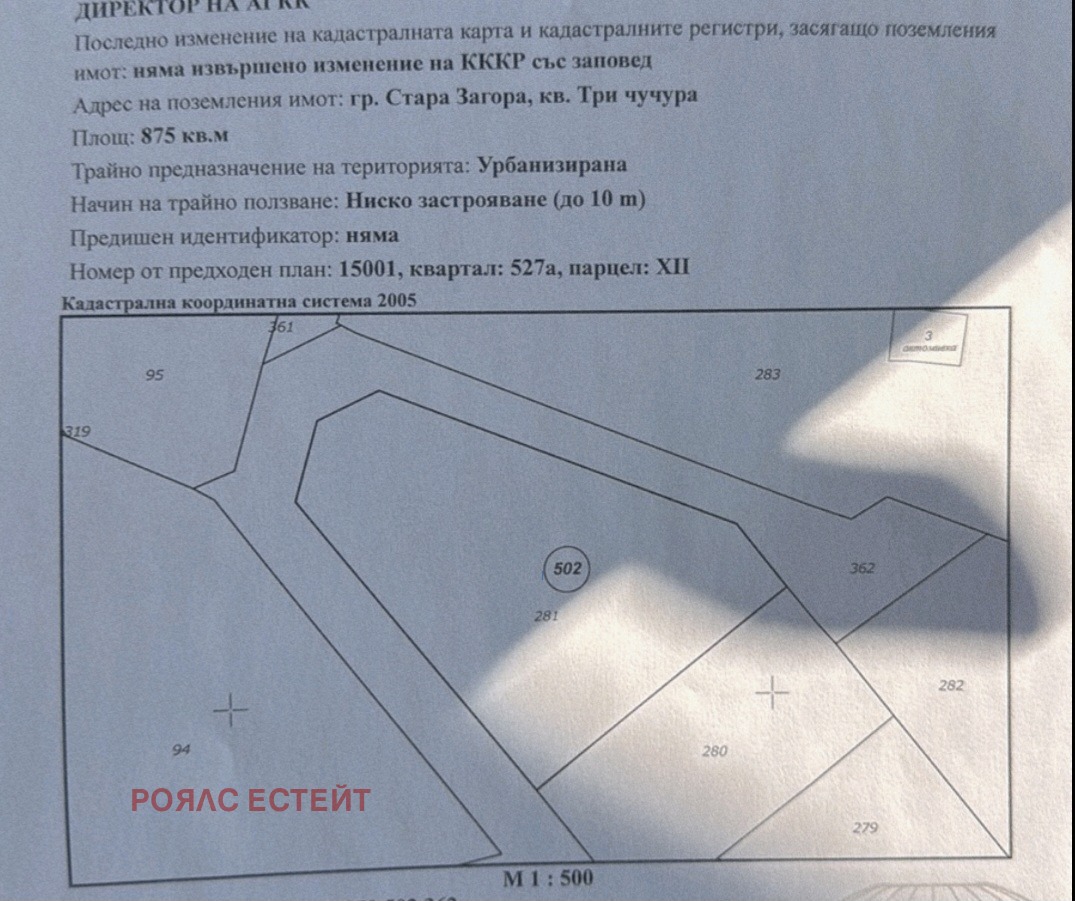 Продава ПАРЦЕЛ, гр. Стара Загора, Три чучура - север, снимка 5 - Парцели - 53708848