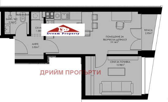 Na prodej  1 ložnice Sofia , Oborište , 64 m2 | 71953771 - obraz [2]