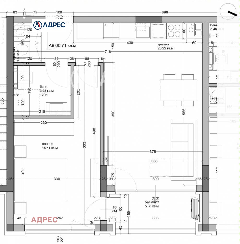 Продава 2-СТАЕН, гр. Варна, Аспарухово, снимка 3 - Апартаменти - 53902283