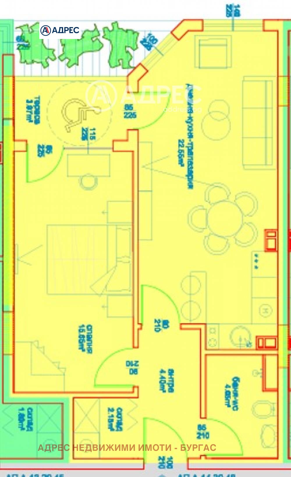 Продава 2-СТАЕН, гр. Бургас, област Бургас, снимка 4 - Апартаменти - 54029817
