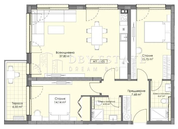 Продава 3-СТАЕН, гр. Пловдив, Остромила, снимка 5 - Aпартаменти - 48116344