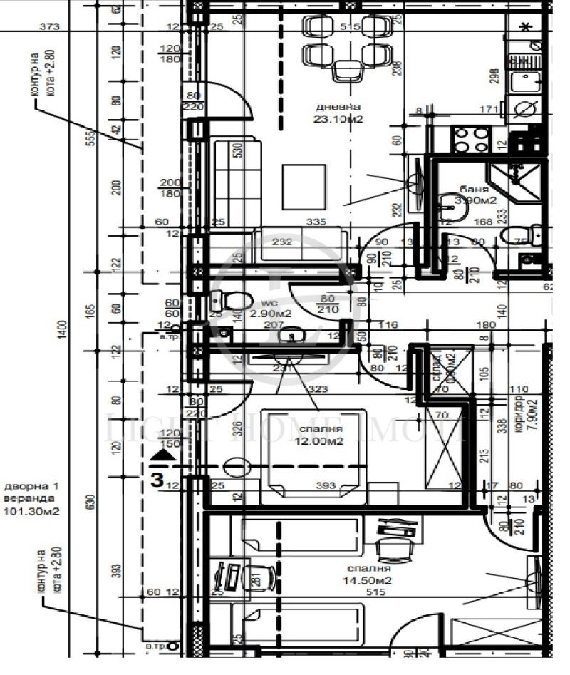 Продава 3-СТАЕН, гр. Пловдив, Беломорски, снимка 5 - Aпартаменти - 48673887