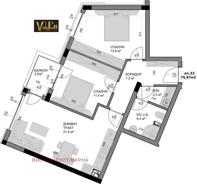 Продава 3-СТАЕН, гр. Варна, Владислав Варненчик 1, снимка 6 - Aпартаменти - 49167563