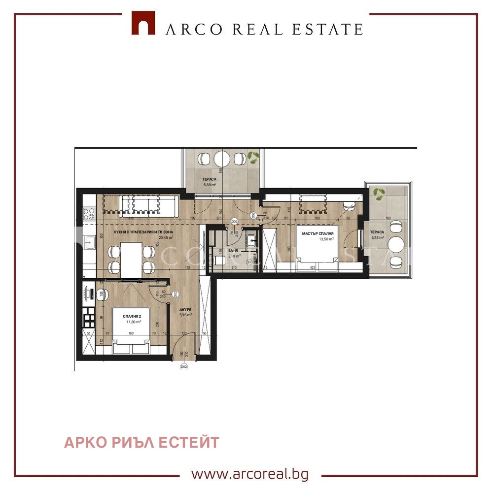 Продава 3-СТАЕН, гр. София, Модерно предградие, снимка 2 - Апартаменти - 54213216